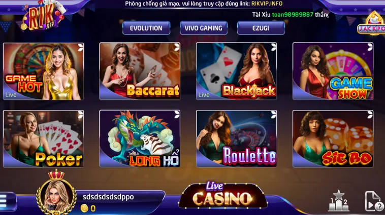 Casino Livestream Tại RikVip Trải Nghiệm Sòng Bài Thượng Lưu Với Dealer Chuyên Nghiệp 2026