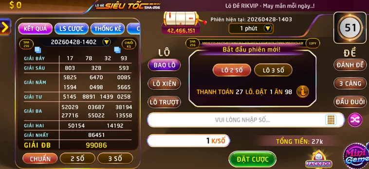 Xổ Số RikVip Cơ Hội Đổi Đời Với Những Con Số May Mắn Nhất