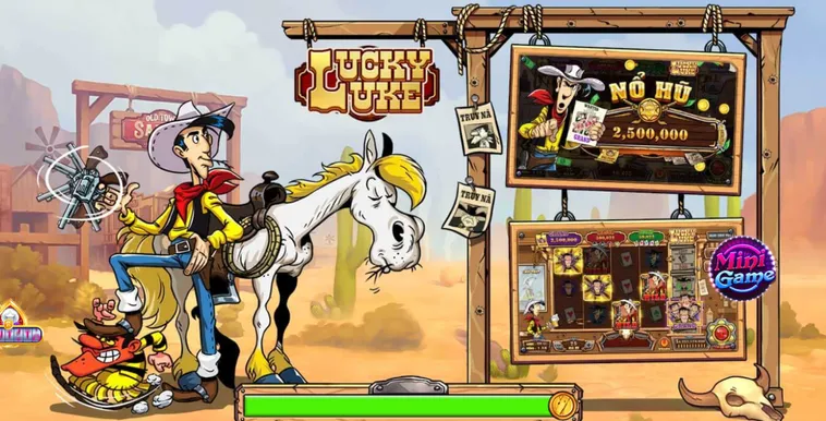 Nổ Hũ Lucky Luke Tại RikVip Tay Súng Thần Tốc Và Cơ Hội Gom Vàng Miền Tây 2026