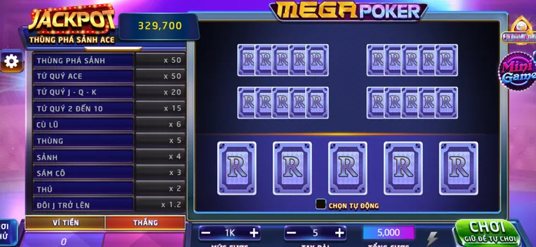 Mega Poker tại RikVip Sảnh Bài Đỉnh Cao Và Giải Thưởng Jackpot Khủng