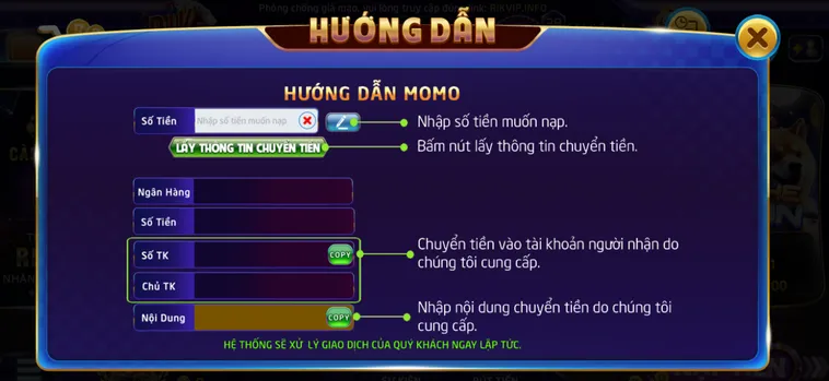 Nạp tiền qua momo chỉ với các bước đơn giản.