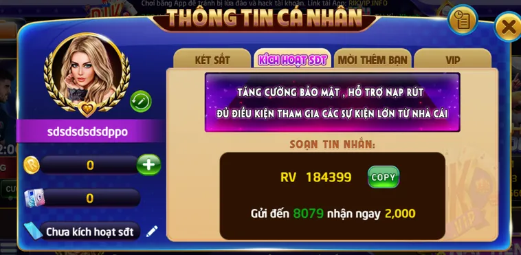 Bảo vệ tài khoản đa tầng an toàn cho người chơi.