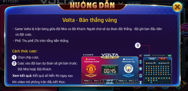 Minigame Volta Bàn Thắng Vàng tại RikVip Trải Nghiệm Sân Cỏ Săn Thưởng Đỉnh Cao