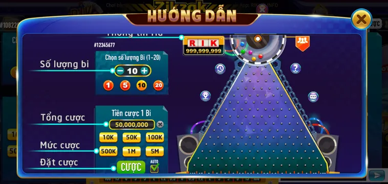 Minigame Zik Zak Tại RikVip Thử Thách Viên Bi May Mắn Nhận Thưởng Cực Cao Năm 2026