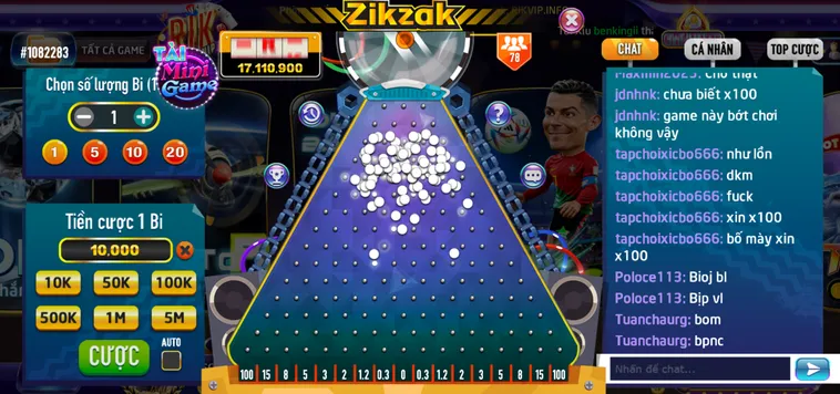 Minigame Zik Zak Tại RikVip Thử Thách Viên Bi May Mắn Nhận Thưởng Cực Cao Năm 2026